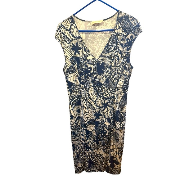 Tory Burch blue/white midi dresss size S - Picture 1 of 9